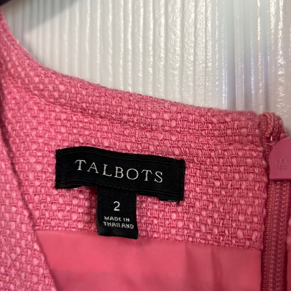 Talbots lined sleeveless dress